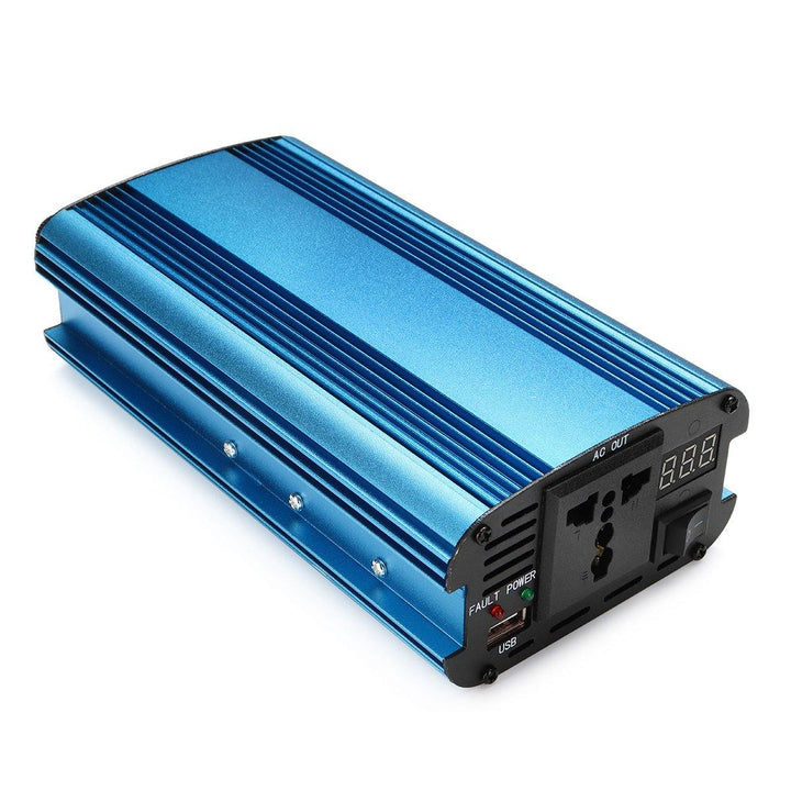 1200W PEAK DC 12V/24V to AC 220V Power Inverter Charger LED Modified Sine Wave Converter - MRSLM