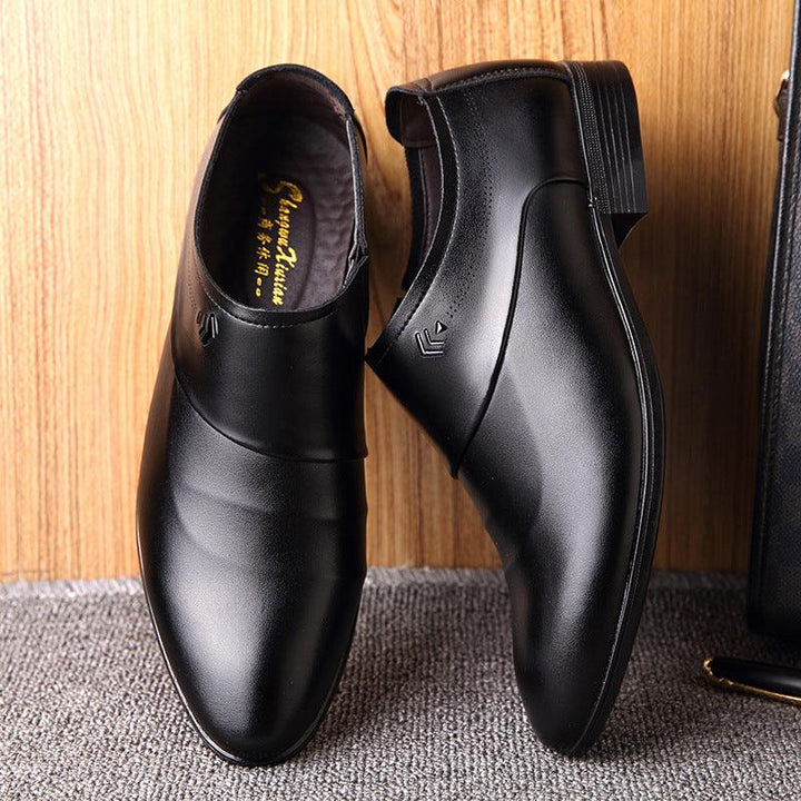 Formal Wear Youth Casual Summer Breathable Men's British Leather Shoes - MRSLM