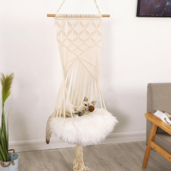 Pet Swing Cage Handmade Macrame Four Seasons Available - MRSLM