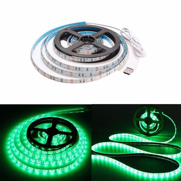 1M Waterproof USB SMD3528 TV Background Computer LED Strip Tape Flexible Light DC5V - MRSLM