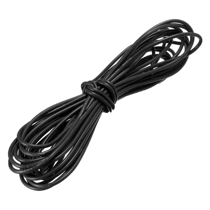 DANIU 5 Meter Black Silicone Wire Cable 10/12/14/16/18/20/22AWG Flexible Cable - MRSLM