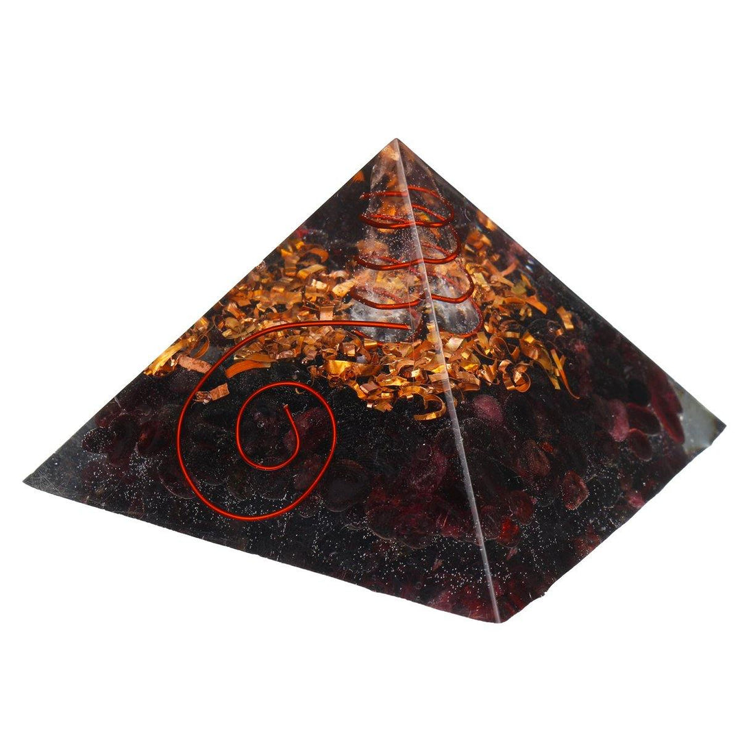 Pyramid Crystal Gemstone Meditation Yoga Energy Healing Stone Home Desk Decorations - MRSLM