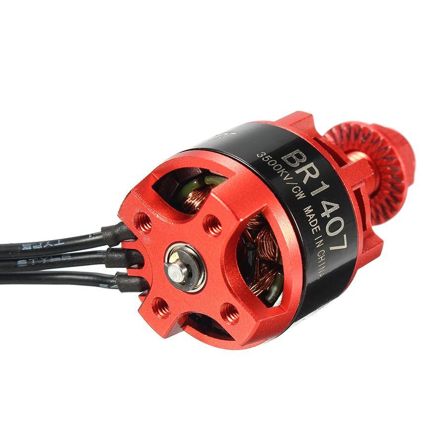 Racerstar Racing Edition 1407 BR1407 3500KV 2-3S Brushless Motor Red for 150 180 200 RC Drone FPV Racing - MRSLM