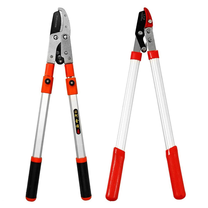 Steel No-telescopic/Telescopic Lopper Cutter Extending Ratchet Branch Shear Pruner Tool - MRSLM