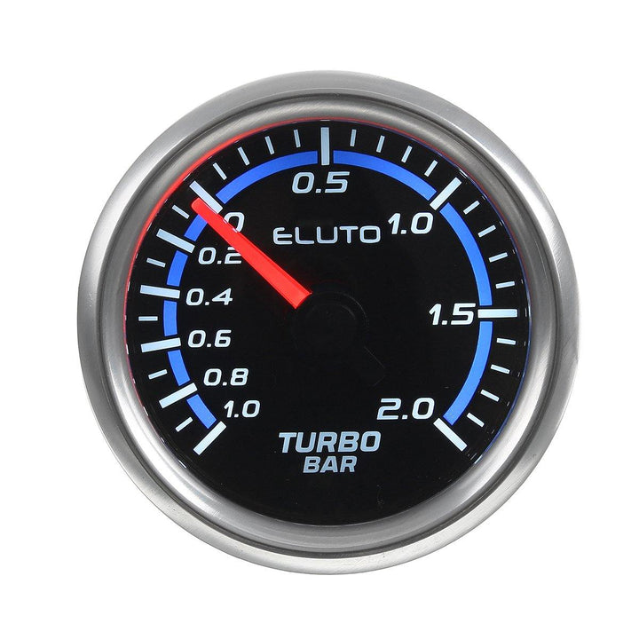 ELUTO F20976 2'' 52mm Car Turbo Boost Pressure Gauge Meter -1~2 Bar LED 12V Brushless Motor - MRSLM