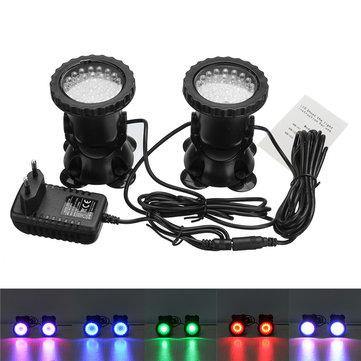 LED Waterproof Colorful Spot Light Aquarium Fish Tank Underwater Pool Light AC100-240V - MRSLM