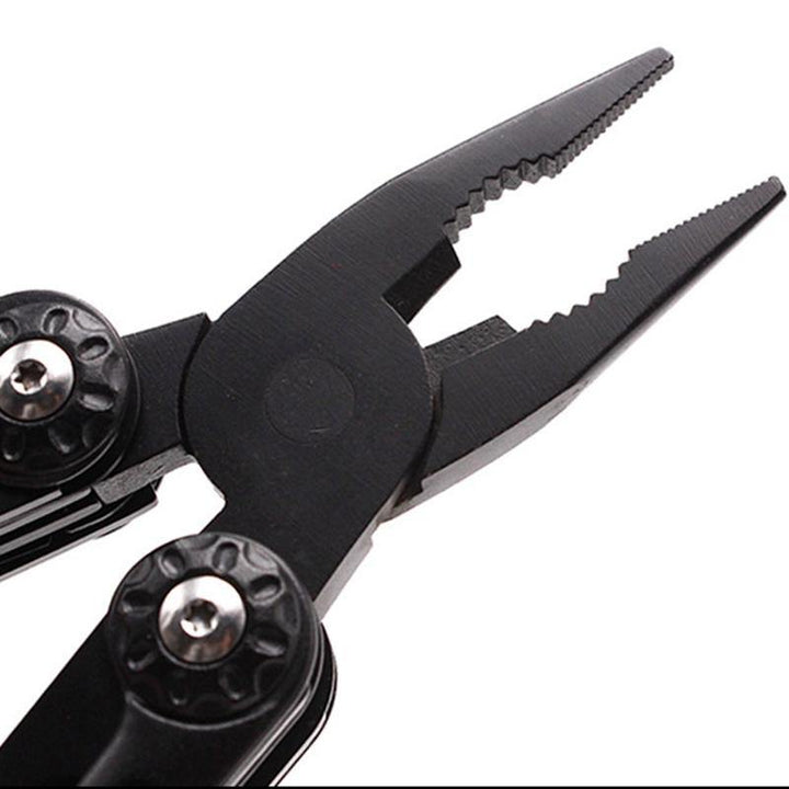 11 IN 1 Black Stainless Steel Folder Pliers Multi-Purpose Pliers Camping Outdoor Pliers Tool - MRSLM