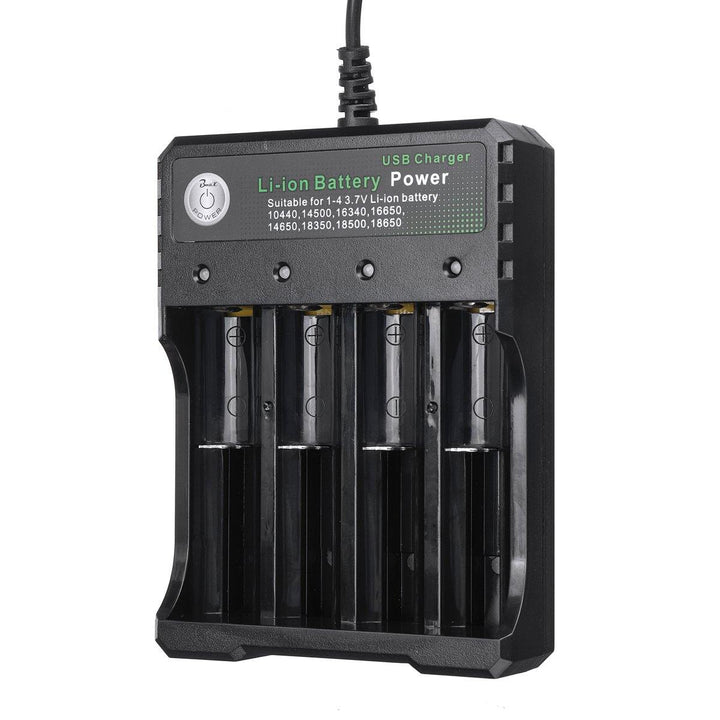 Charger 4 Slot 3.7v Battery Charger Multifunction Charge Universal - MRSLM