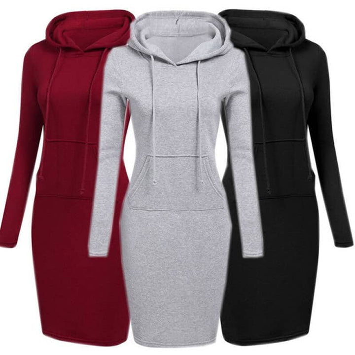 Women's Hooded Warm Dress