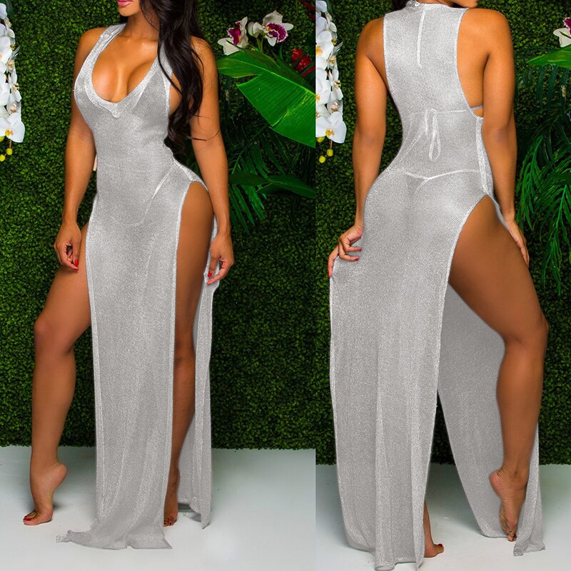 Women's Mesh Maxi Dress