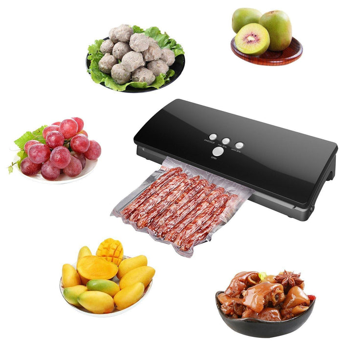 Food Packaging Vacuum Sealer Machine Automatic Vacuum Sealing System for Food Fresh Black - MRSLM