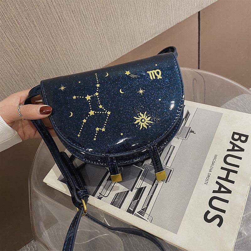 Twelve Constellation Bags Shoulder Crossbody Semicircle - MRSLM