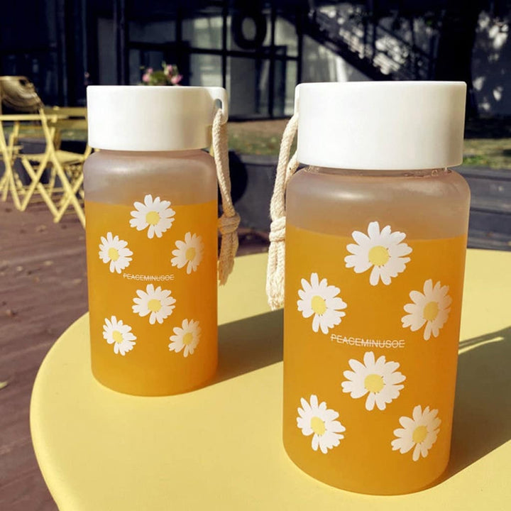 Flower Design Water Bottle