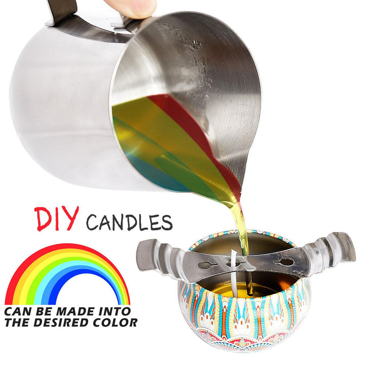 Practical DIY Candle Making Kit Candles Craft Tool Set Pouring Pot Wicks Wax Kit - MRSLM