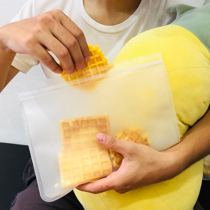 Reusable Leakproof Silicone Ziplock Food Bag