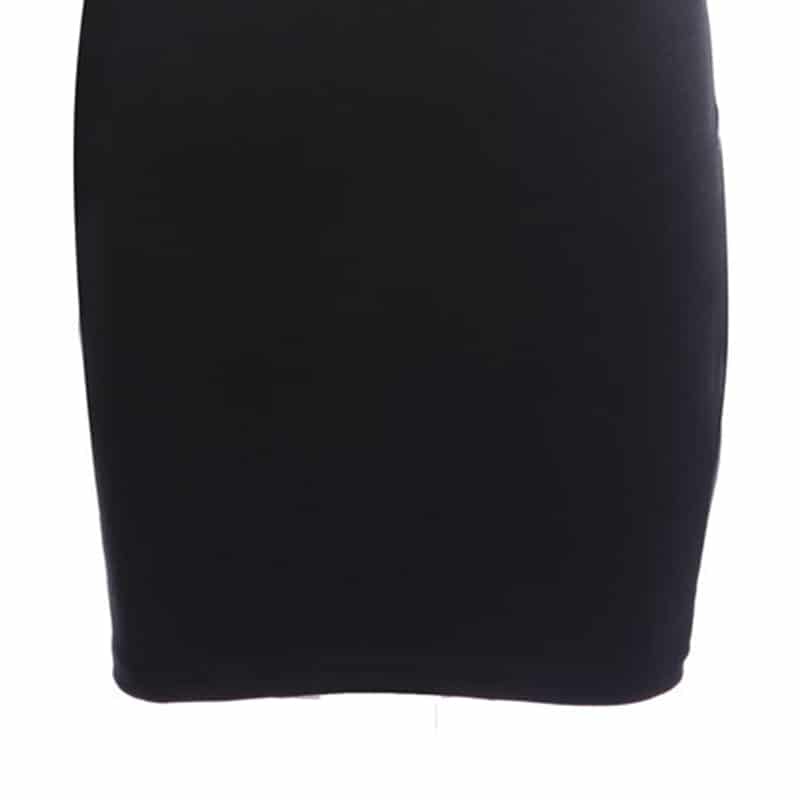 Women's Leather Paneled Bodycon Dress