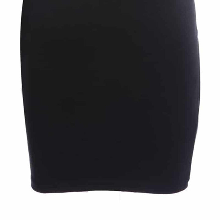 Women's Leather Paneled Bodycon Dress