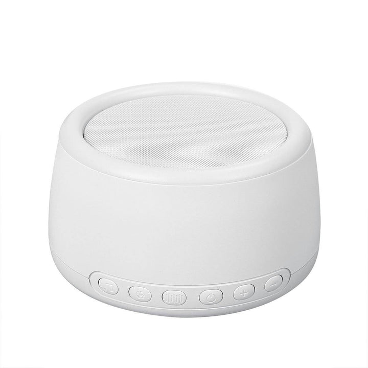 White Noise Sleep Instrument USB Rechargeable Sleeping Aid W/ Night Light & 30 Song Natural Soothing Sounds Also Support Bluetooth - MRSLM