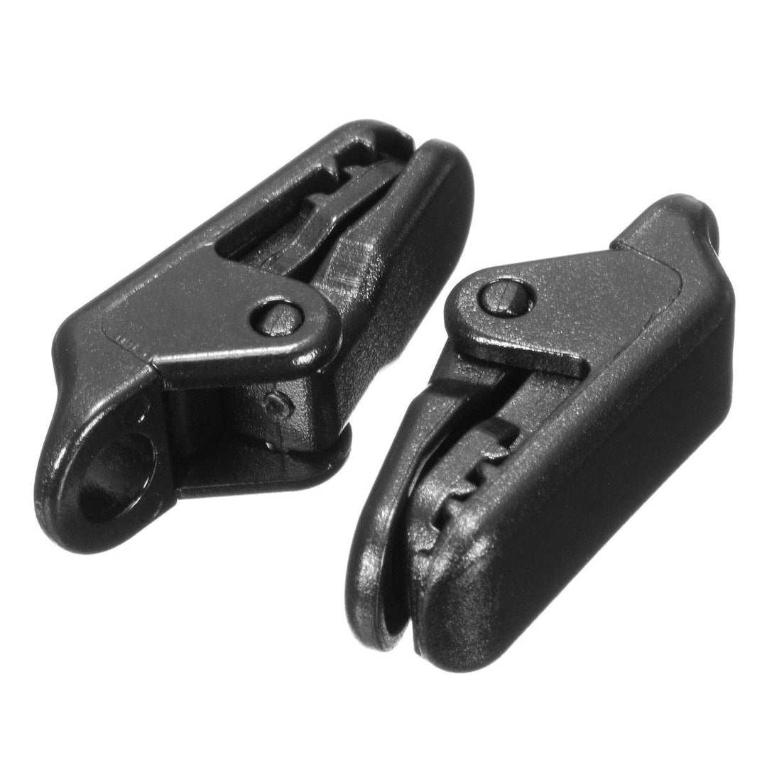 10Pcs Tent Windproof Securing Clip Black Hook Buckle Alligator Clip - MRSLM