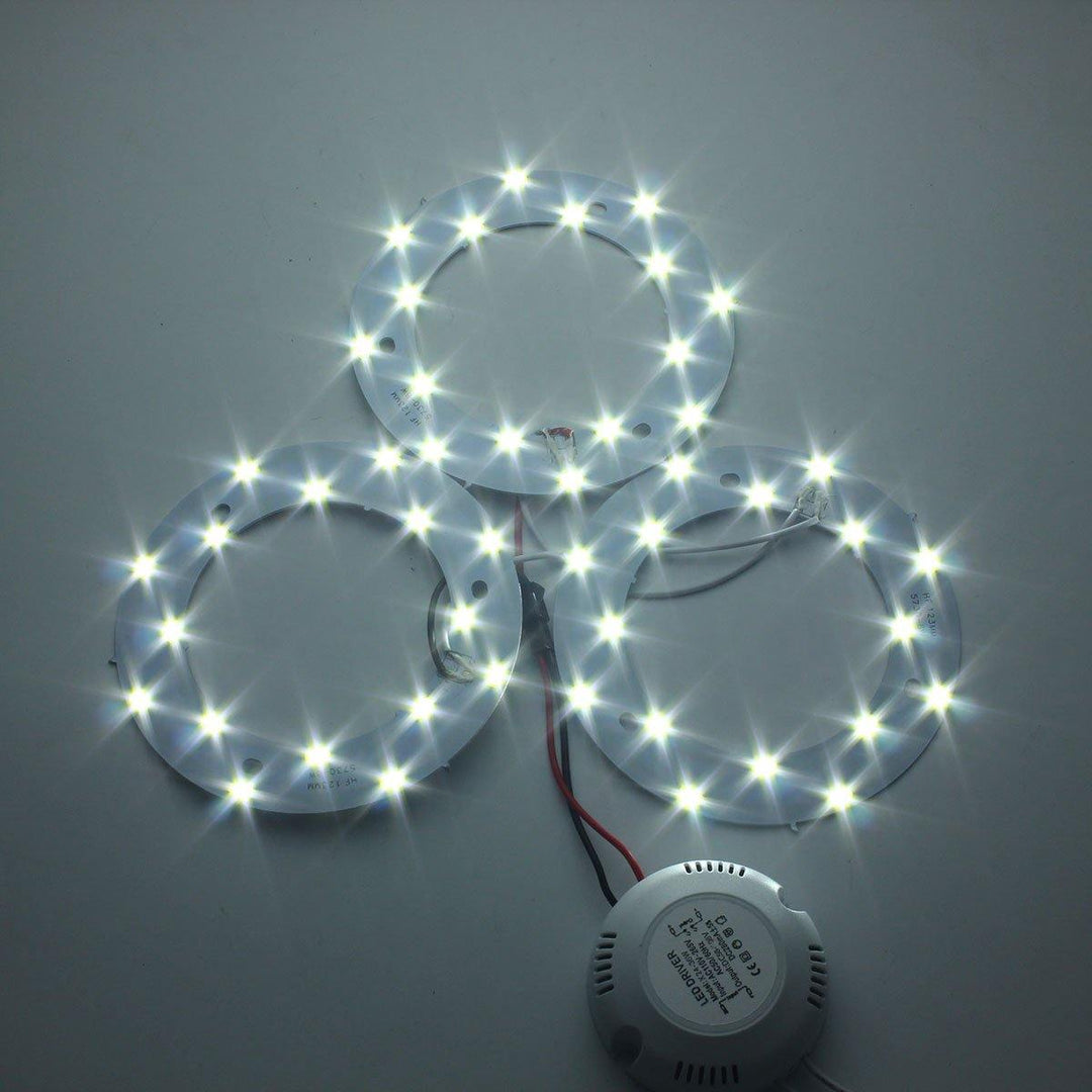 24W 5730 SMD LED Three Panel Circles Annular Ceiling Light Fixtures Board Lamp - MRSLM