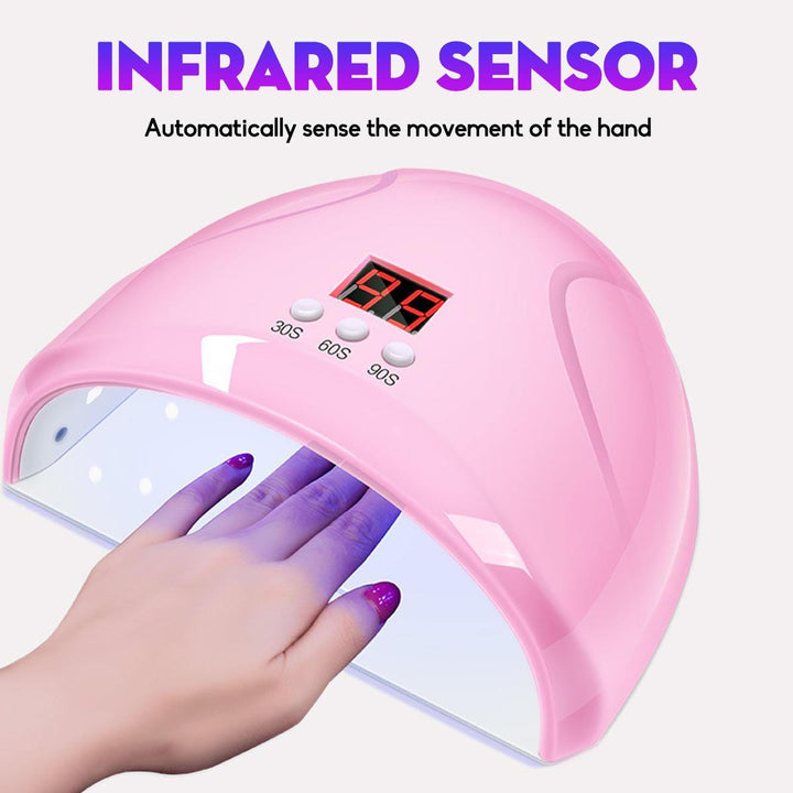 Nail Phototherapy Nail Dryer Machine Led Lamp Induction Quick-drying Household Nail Polish Glue Dryer - MRSLM