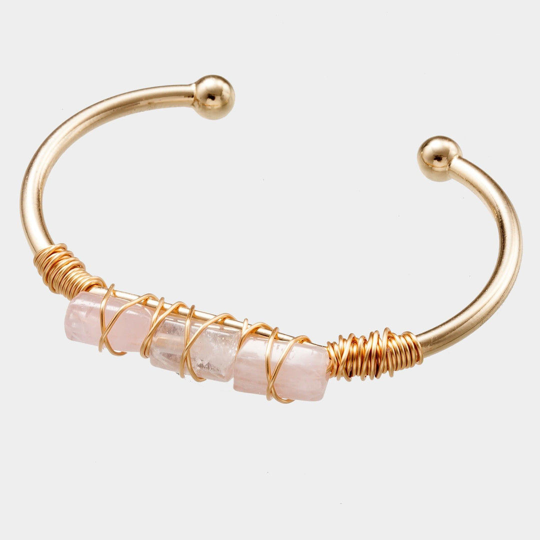 Winding Crystal Gold-plated Crystal Bracelet - MRSLM