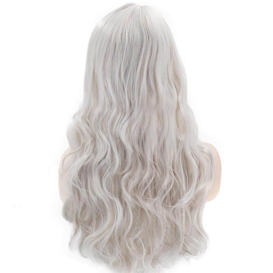 Long Body Wave Ombre Black Pink Rose Gold Light Blonde Brown Green Grey PurpleSynthetic Wig For Black Women Cosplay - MRSLM