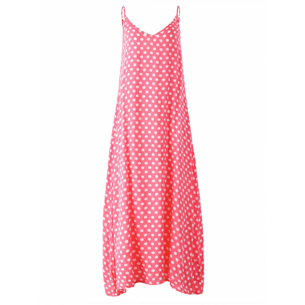 Women's Cami Dot Printed Maxi Dresses