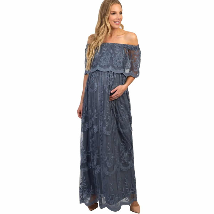 Off Shoulder Maxi Dress for Women