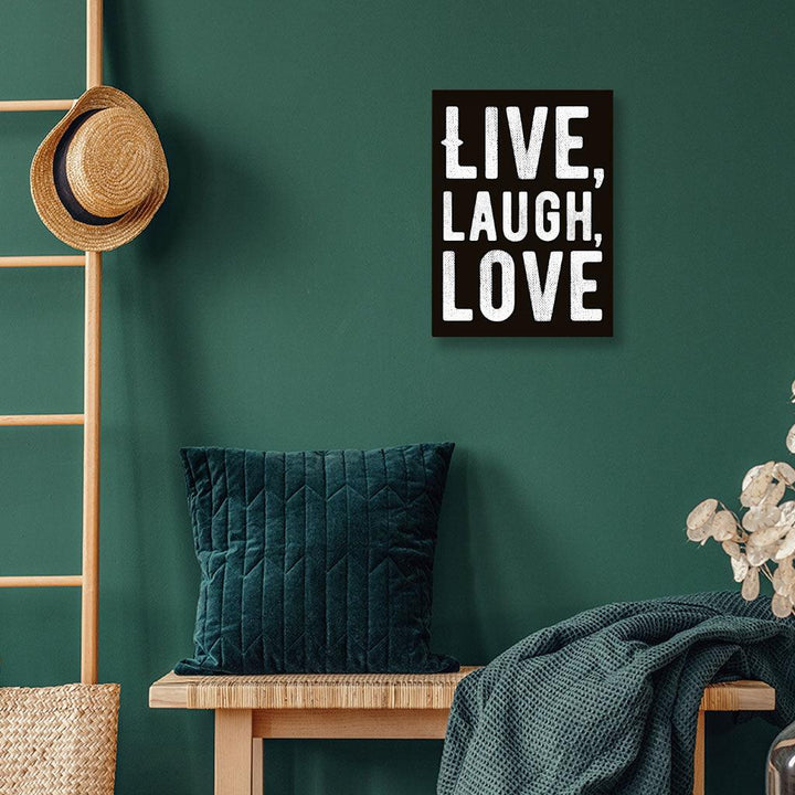 Live Laugh Love Wall Picture - Trendy Stretched Canvas - Cool Wall Art - MRSLM