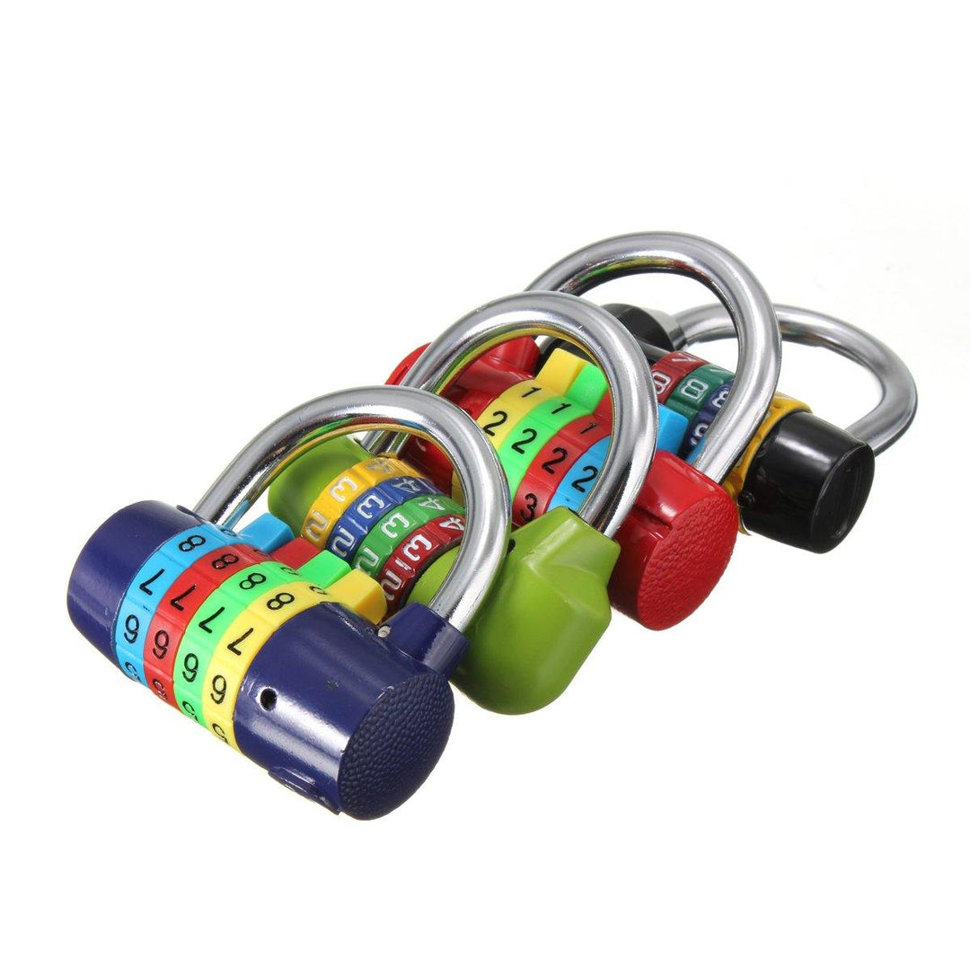 4 Digit Resettable Combination Padlock Travel Luggage Bag Diary Suitcase Code Security Lock - MRSLM