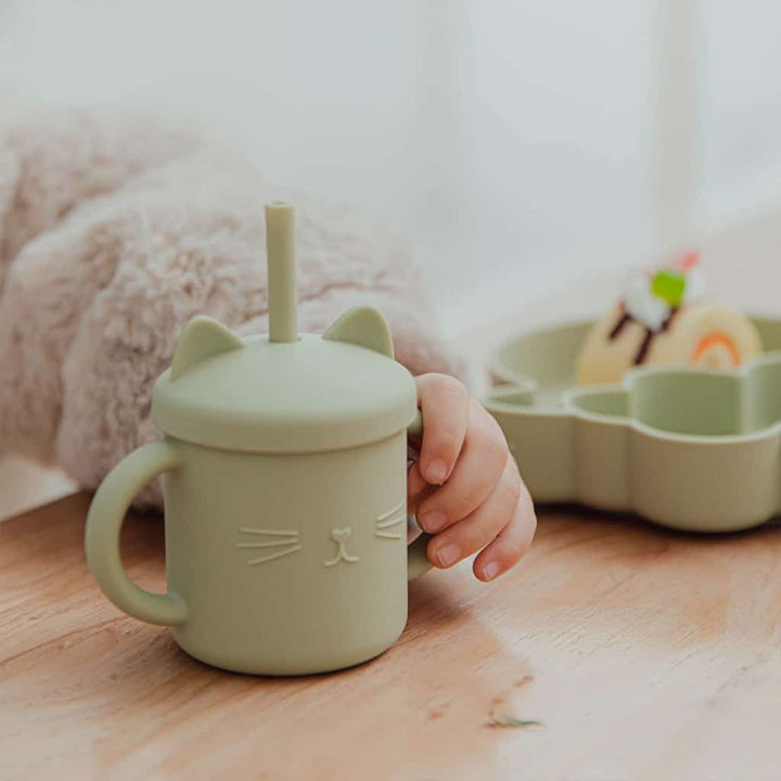 Baby Silicone Cup with Straw