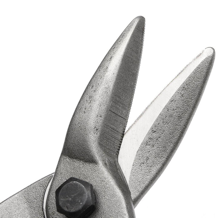 250mm 10inch Steel Straight Aviation Scissor Metal Tin Snip Shear Cutting Hand Tool - MRSLM