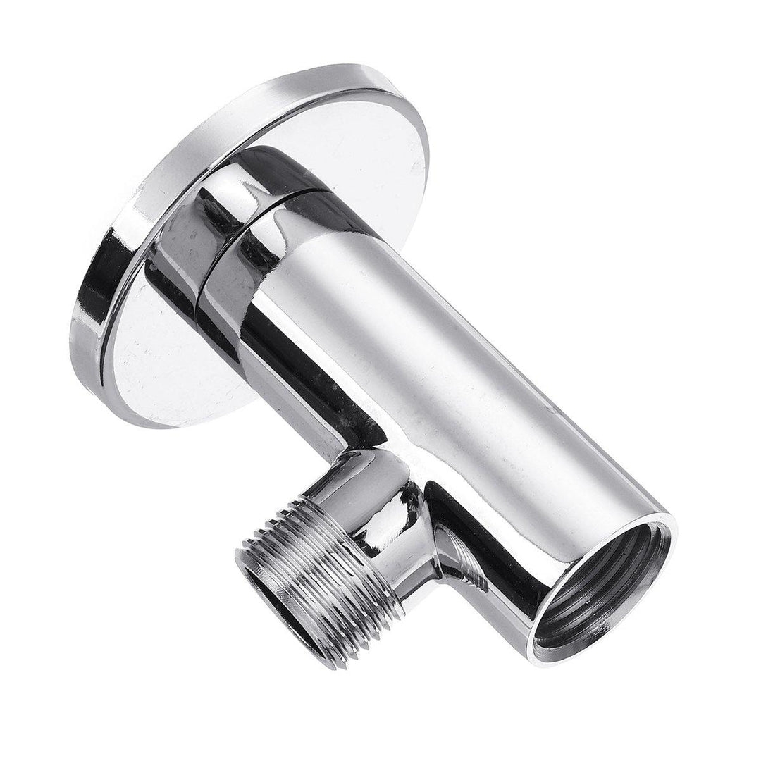 37cm/48cm Rain Shower Head Wall Arm Stainless Steel Extension Water Pipe with Base Mount - MRSLM