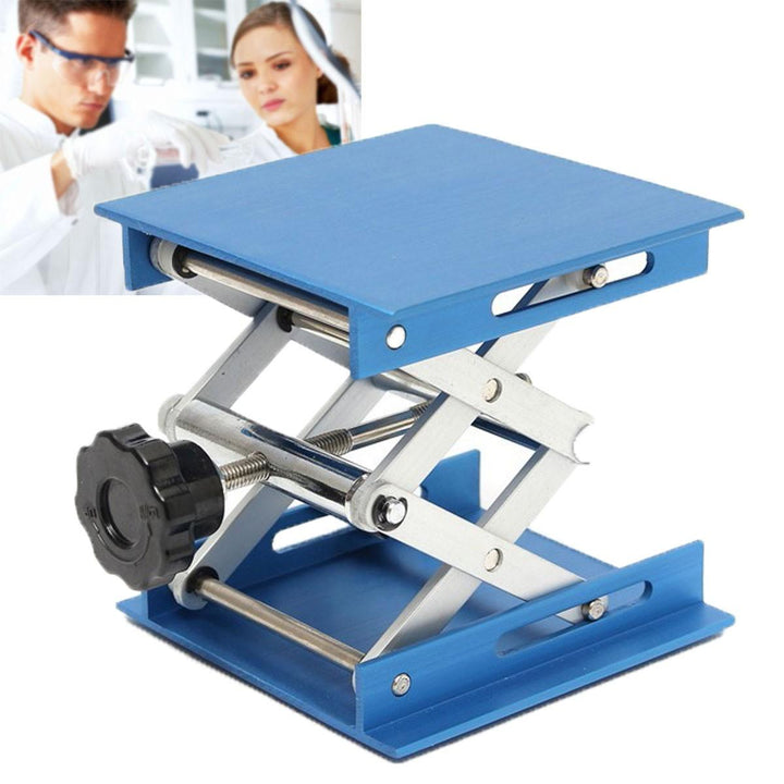 4inch Aluminum Lifting Platforms Stand Rack Scissor Lab-Lifting Oxide Lab Jack Stand Scissor Utility Tools 30KG Max Load - MRSLM