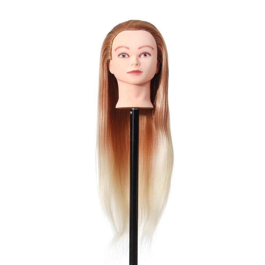 27'' Colorful Mannequin Head Hair Hairdressing Practice Training Salon + Clamp - MRSLM