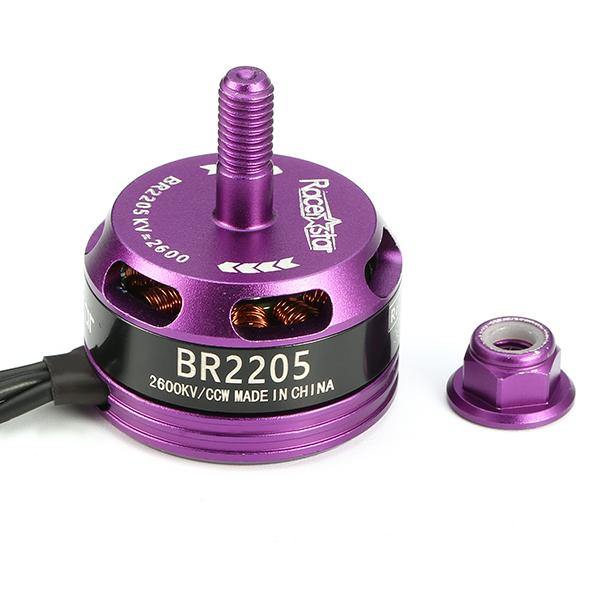 Racerstar Racing Edition 2205 BR2205 2600KV 2-4S Brushless Motor Purple For 220 250 280 RC Drone FPV Racing - MRSLM