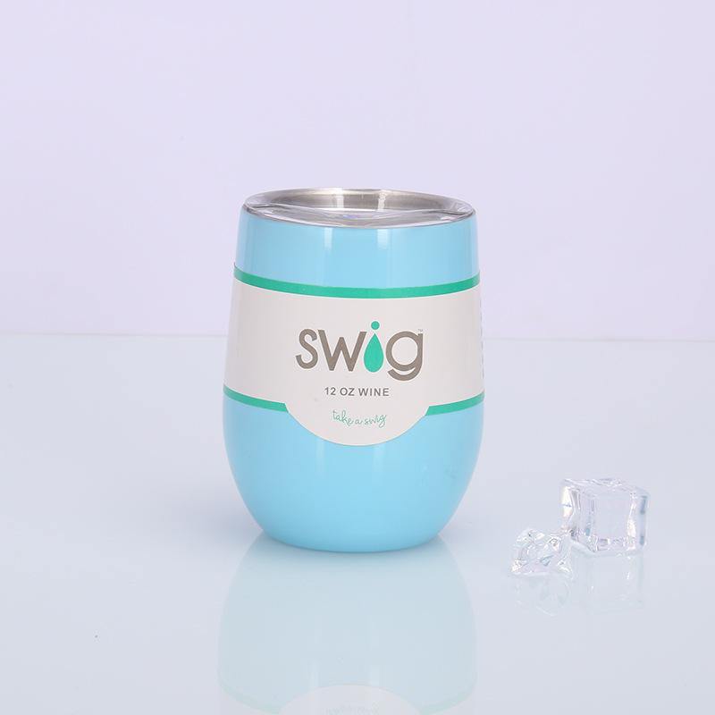 Swig eggshell cup 12oz stainless steel wine mug - MRSLM