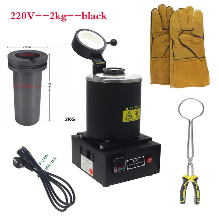 110V/220V 1500W Jewelry Melter High-temperature Small Melting Furnaces With 2kg Graphite Crucible Small Melting Furnace Jewelry Casting Equipment Jewelry Tools - MRSLM