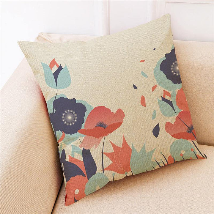 Linen Pillowcase Square Sofa Car Decoration Cushion Cover Pillow Case - MRSLM