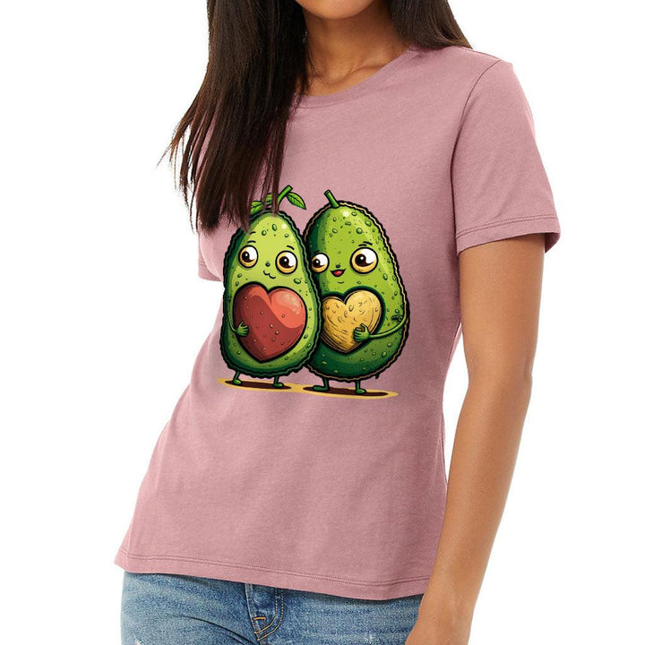 Avocado Women's T-Shirt - Love Couple T-Shirt - Graphic Relaxed Tee - MRSLM