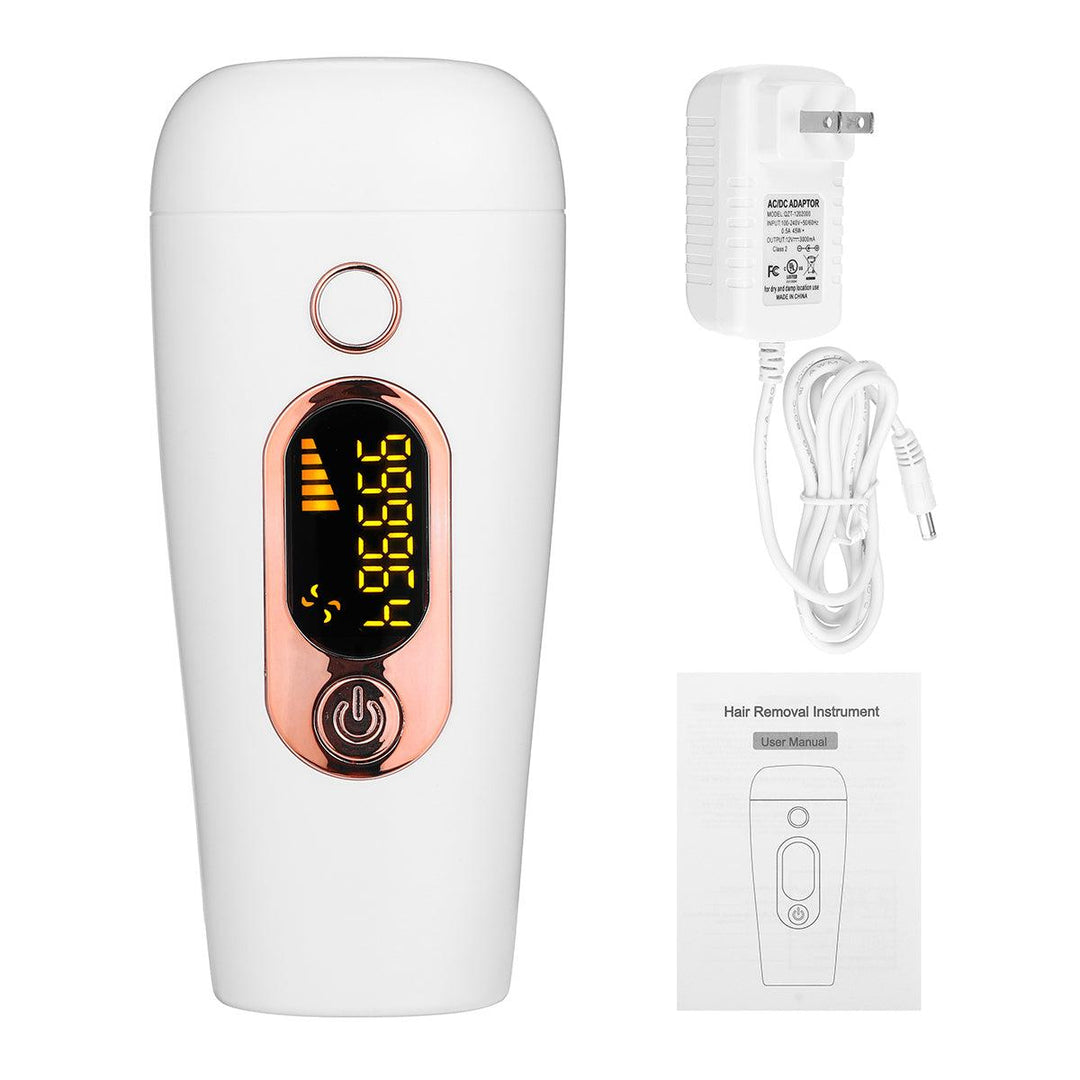 990,000 Pulses Laser Hair Removal Apparatus Household Full Body Photon Epilator Underarm Private Lip Hair Shaver Apparatus - MRSLM