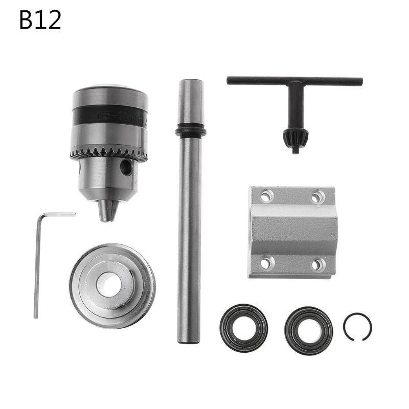 Machifit No Power Spindle Assembly B12 Drill Chuck Trimming Belt Small Lathe Accessories Set - MRSLM