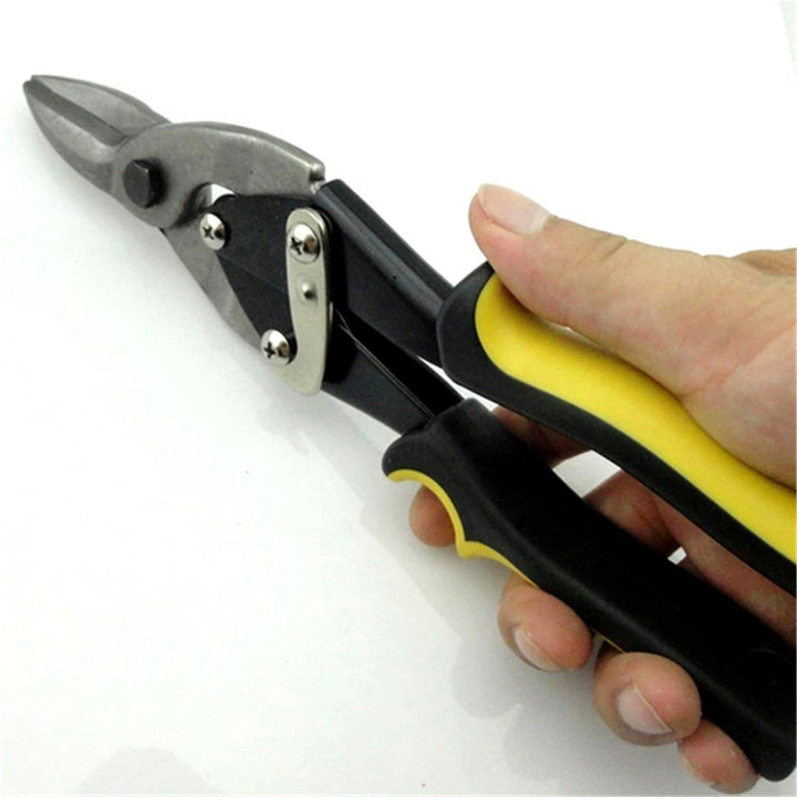 250mm 10inch Steel Straight Aviation Scissor Metal Tin Snip Shear Cutting Hand Tool - MRSLM