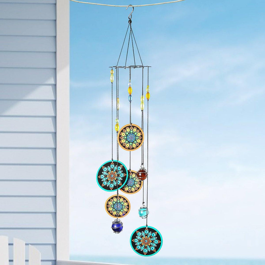 16" Metal Outdoor Hanging Wind Chimes Bell Ornament Garden Indoor Home Decoration - MRSLM