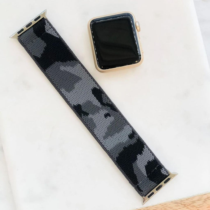 Grey Camouflage Stretch Watchband - MRSLM