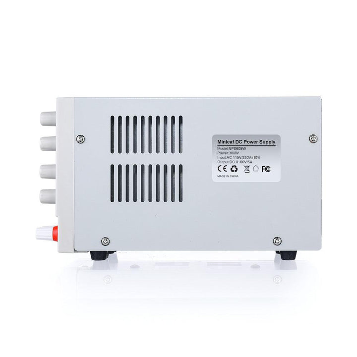 Minleaf NPS605W 110V/220V 0-60V 0-5A Adjustable Digital DC Power Supply 300W Regulated Laboratory Switching Power Supply - MRSLM