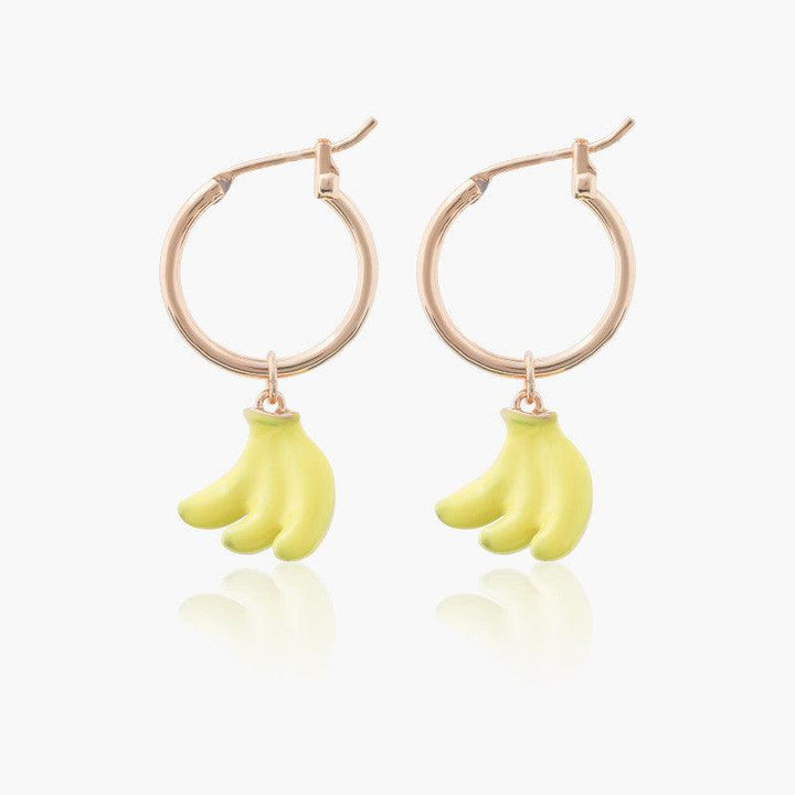 Fruit Banana Earrings S925 Silver Post - MRSLM