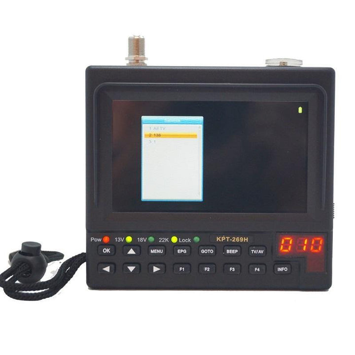 KPT-269H DVB-S2 Satellite Finder Full HD Digital Satellite TV Receiver Finder Meter MPEG-4 HD DVB-S Satellite Finder - MRSLM