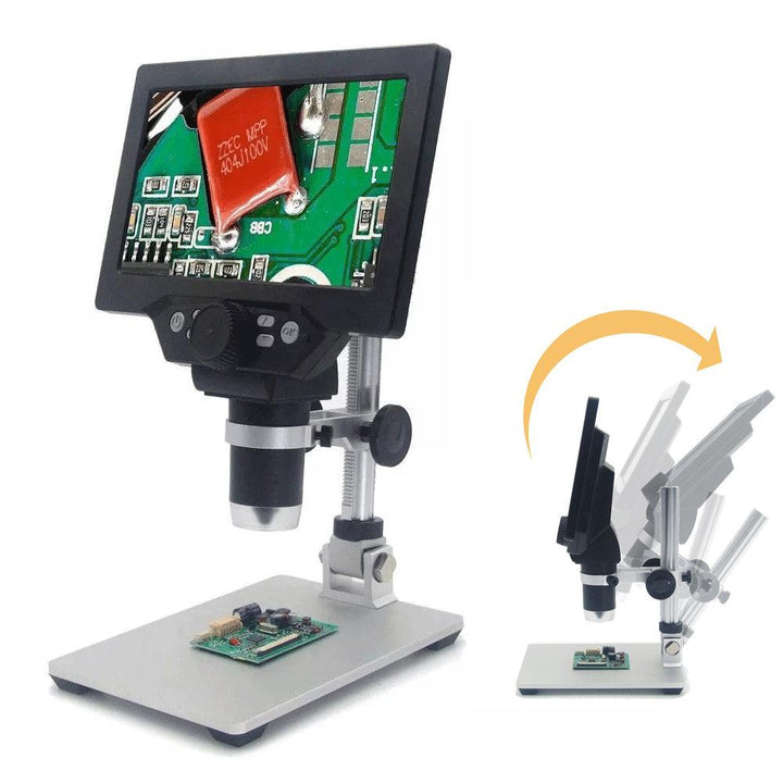 MUSTOOL G1200 Digital Microscope 12MP 7 Inch Large Color Screen Large Base LCD Display 1-1200X Continuous - MRSLM